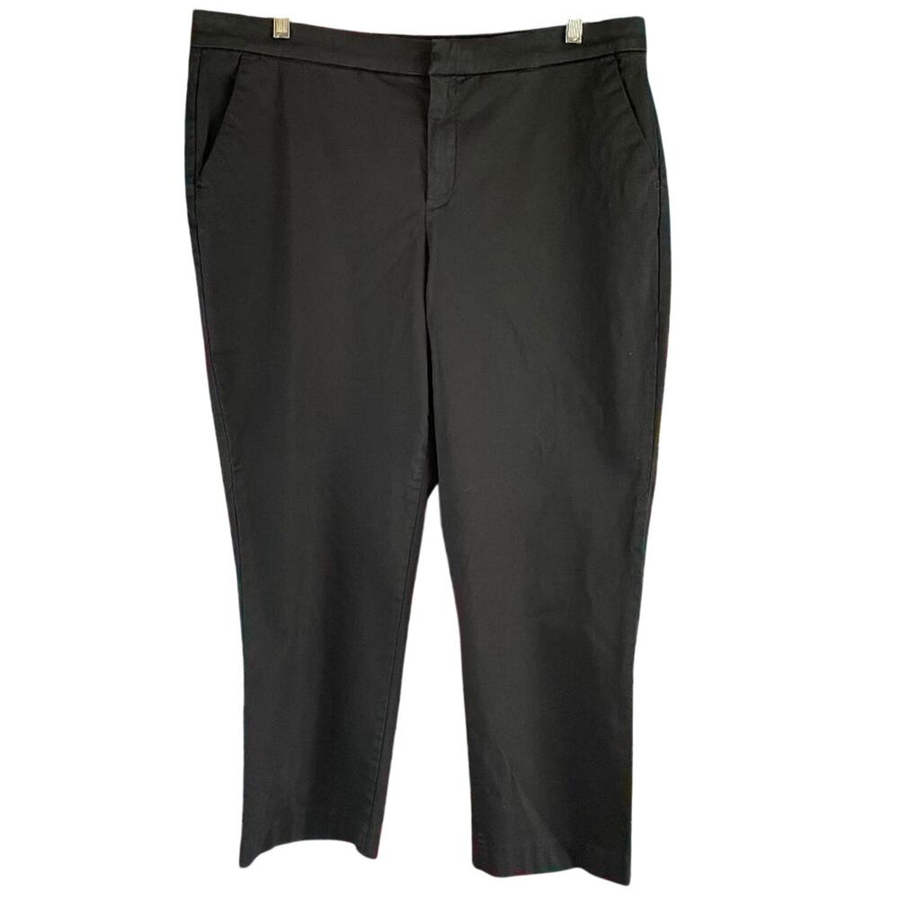 NYDJ Plus Everyday Sateen Ankle Pants Black Size 16W LiftxTuck